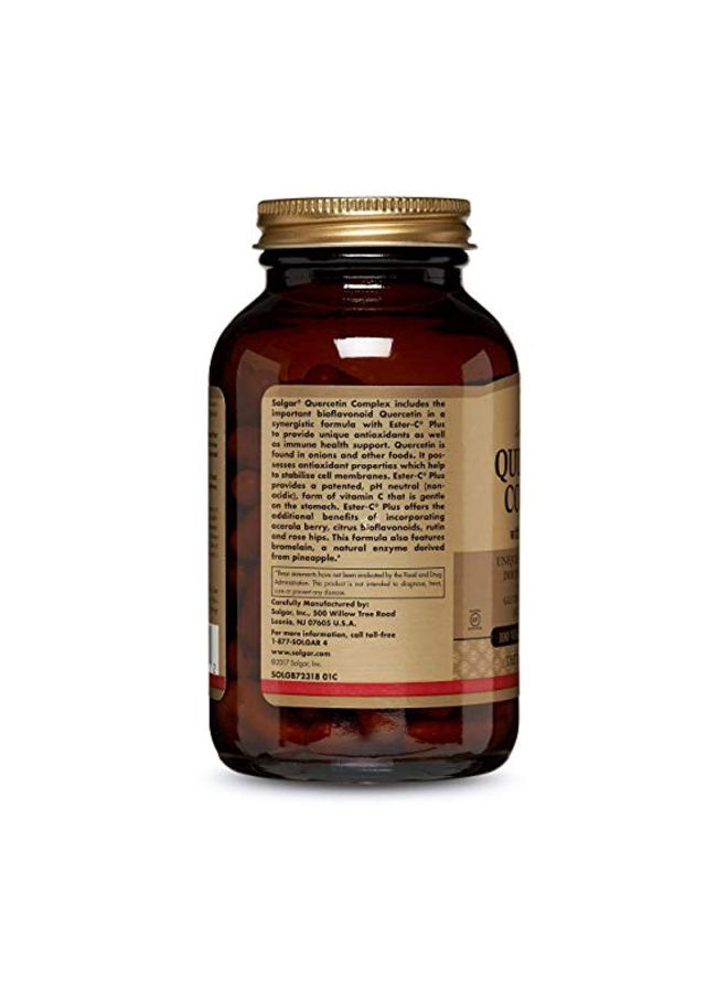 Solgar - Quercetin Complex With Ester-C Plus Dietary Supplement - 100 Capsules - Image 1