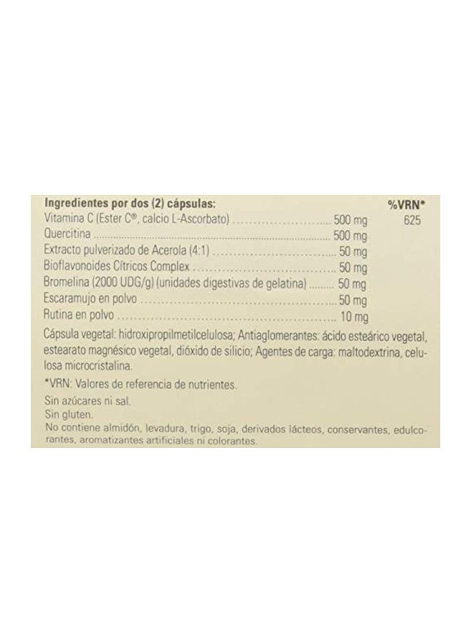 Solgar - Quercetin Complex With Ester-C Plus Dietary Supplement - 100 Capsules - Image 1