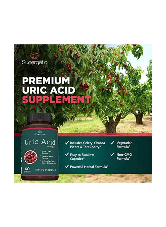 Sunergetic - Uric Acid Support Herbal Supplement - 60 Capsules - Image 1
