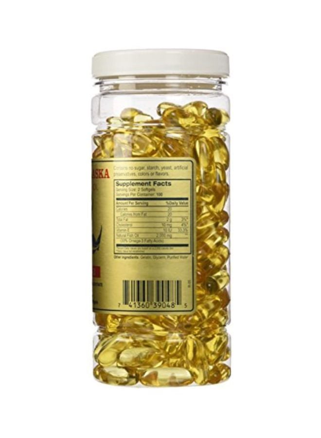 Golden Alaska - Deep Sea Fish Oil Omega-3 Capsules - 200 Capsules - Image 1