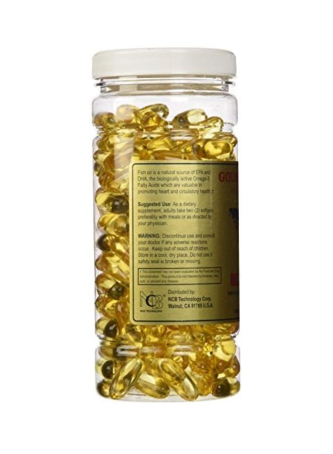 Golden Alaska - Deep Sea Fish Oil Omega-3 Capsules - 200 Capsules - Image 1
