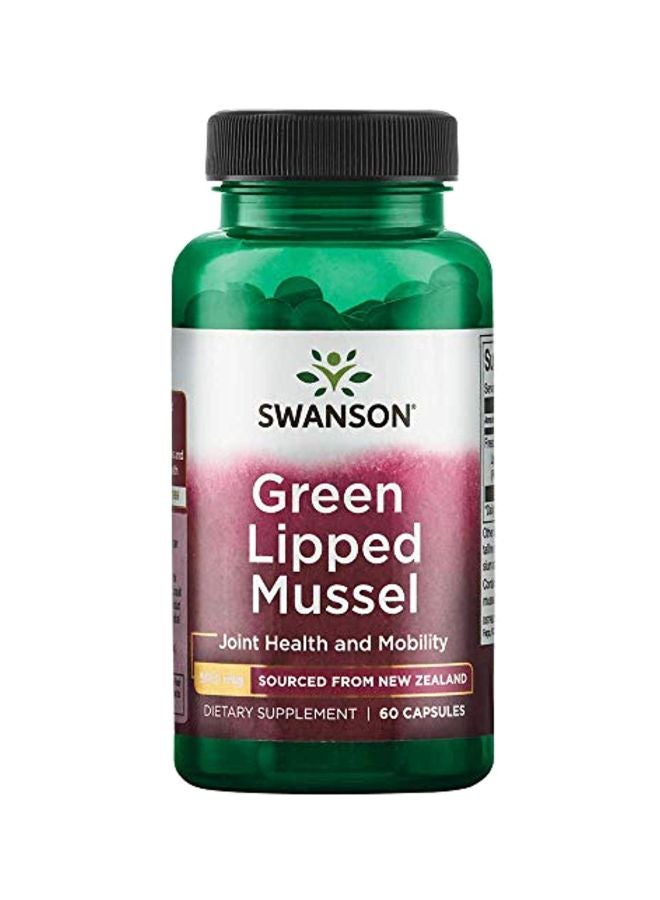 SWANSON Green Lipped Mussel Dietary Supplement - 60 Capsules - Image 1