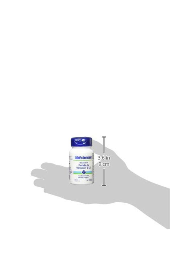 Life Extension Folate And Vitamin B12 Dietary Supplement - 90 Capsules - Image 5