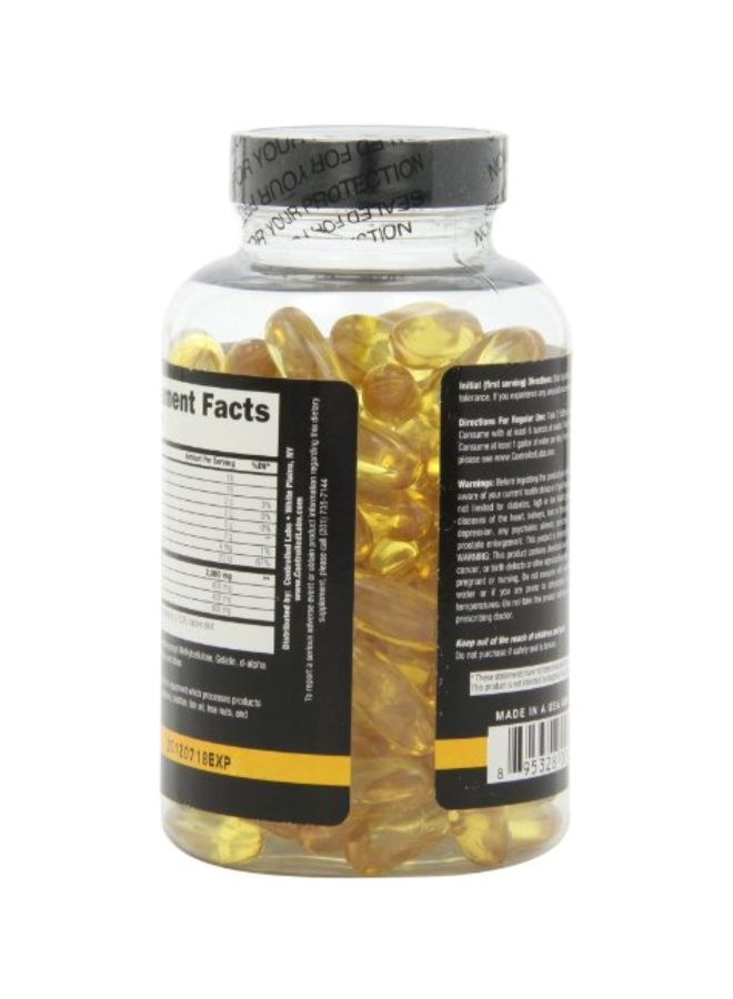 كنترولد لابس مكمل غذائي بزيت السمك أورانج أوكسي ميجا بنكهة زهور الحمضيات، 120 كبسولة هلامية لينة - Image 4