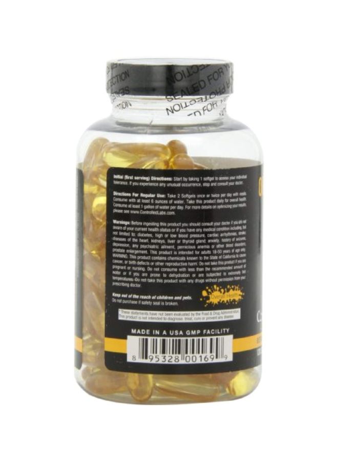 كنترولد لابس مكمل غذائي بزيت السمك أورانج أوكسي ميجا بنكهة زهور الحمضيات، 120 كبسولة هلامية لينة - Image 5