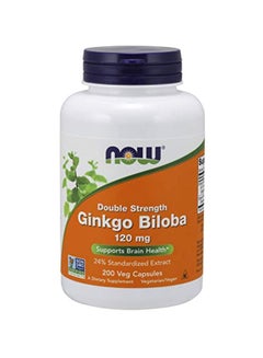 Now Foods Double Strength Ginkgo Biloba Dietary Supplement 200 Veg Capsules - v1580734259/N34209731A_1