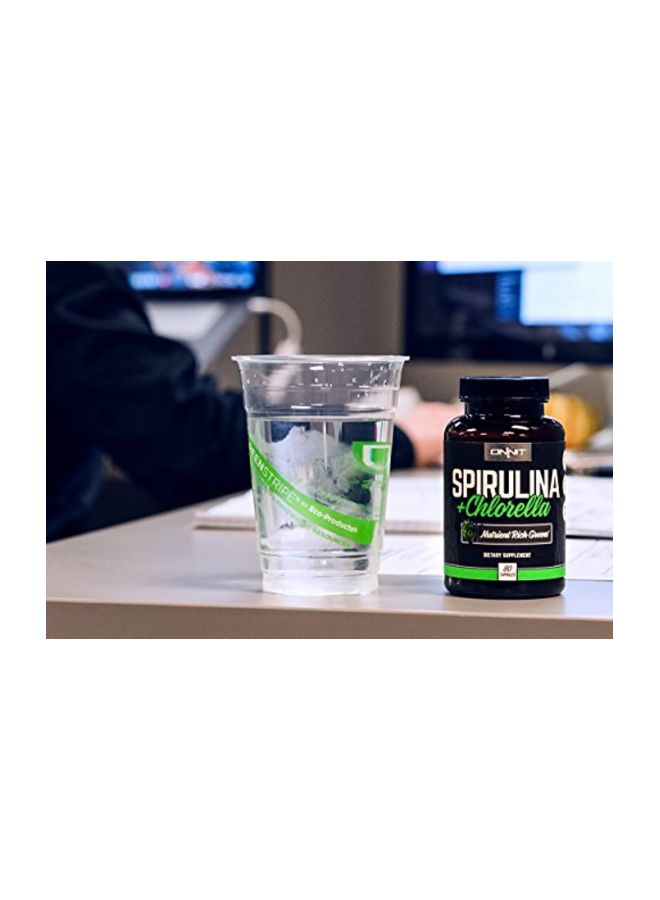 Onnit - Spirulina And Chlorella Dietary Supplement - 80 Capsules - Image 1