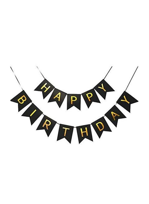 شريط  زينة بتصميم عبارة "Happy Birthday" مكوّن من 13 قطعة" Medium