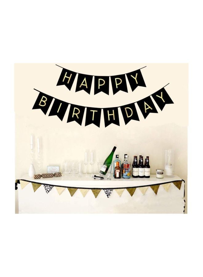 شريط  زينة بتصميم عبارة "Happy Birthday" مكوّن من 13 قطعة" Medium - Image 2