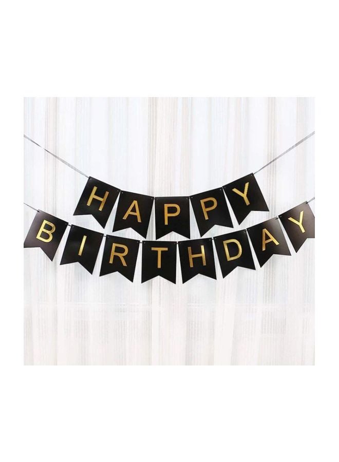 شريط  زينة بتصميم عبارة "Happy Birthday" مكوّن من 13 قطعة" Medium - Image 3