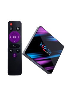 MAX Android TV Box With Remote 3318 Black/Purple/Blue