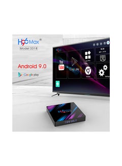 H96 MAX Android TV Box With Remote 3318 Black/Purple/Blue  - Image 5