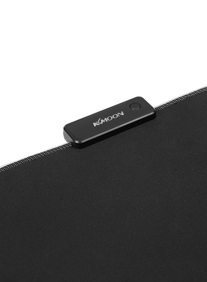 كيه كيه مون لوحة ماوس ألعاب ناعمة مضادة للانزلاق ومزودة بإضاءة متعددة الألوان RGB مع حافة قفل أسود - Image 4