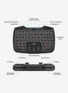 RII Wirless Gaming Keyboard And Mouse Set Black  - Image 2
