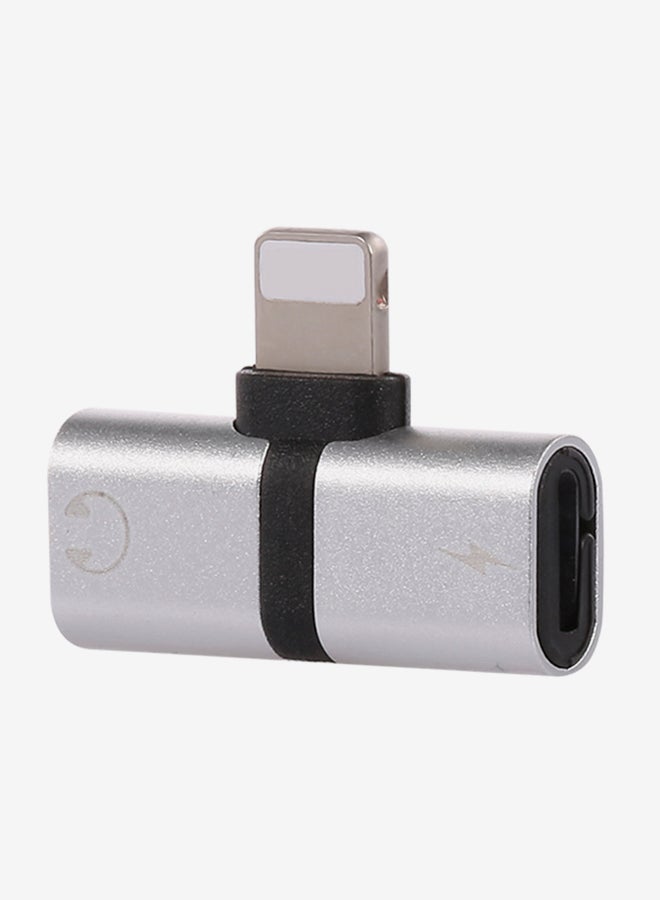 Generic - Lightning Earphone Converter Adapter Silver - Image 1