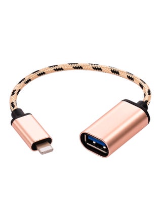 Lightning Male To USB2.0 Adapter Gold - v1580748873/N33835700A_1