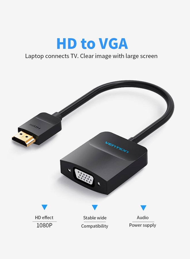 VENTION HD To VGA Adapter Black - Image 2