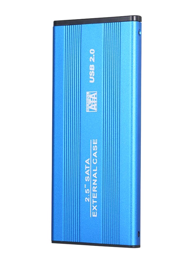 USB To Sata HDD Converter Enclosure Case With Accessory Blue/Black/Silver  - Image 2