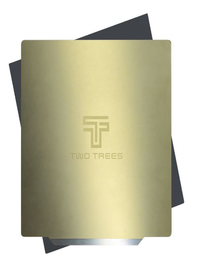 Two Trees Removal Spring PEI Sheet Print Bed With Magnetic Sticker Gold/Black - Image 1