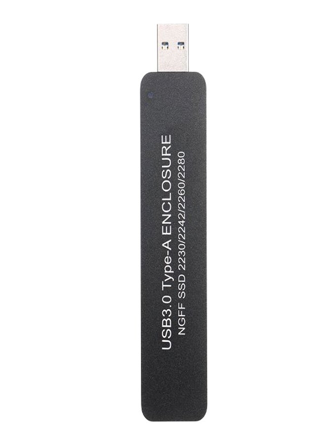 NGFF SSD Type-A Enclosure With Screw Driver Black/Silver/Green - Image 2