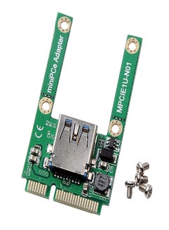 Mini PCI-E To USB 2.0 PCI Express Adapter Converter Card Multicolour