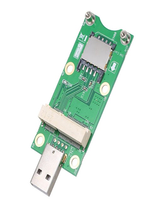 Mini PCI-E To USB With SIM Card WWAN Adapter Card Multicolour