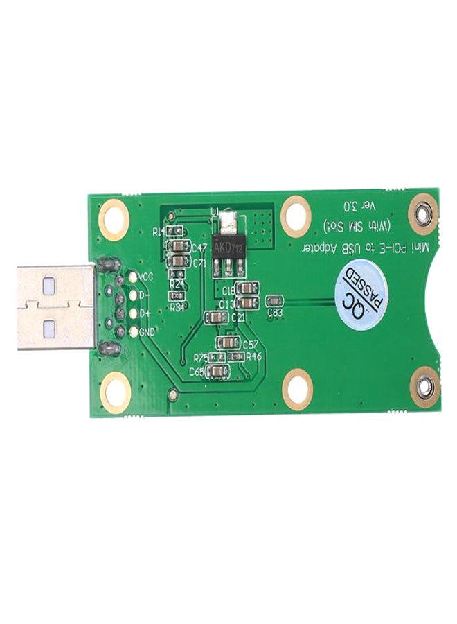 Generic - Mini PCI-E To USB With SIM Card WWAN Adapter Card Multicolour - Image 1