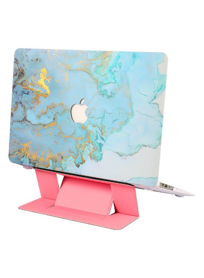 Scenery Pattern Protective Case Cover With Stand For MacBook Air 13.3-Inch Multicolour  - Image 2