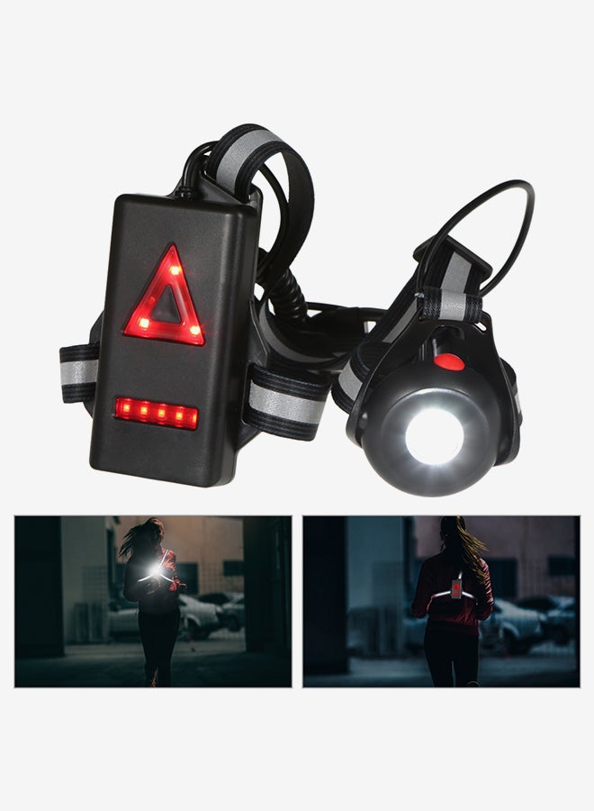 Generic LED Light Back Warning Light Belt Rechargeable For Cycling  - Image 3