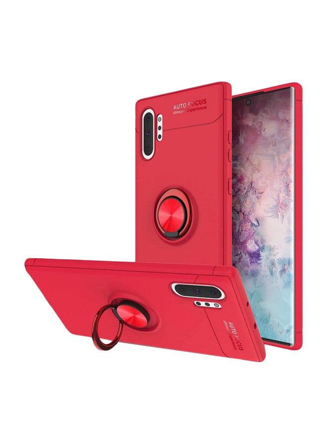 Protective Case Cover With Ring Holder For Samsung Galaxy Note 10 Plus Red