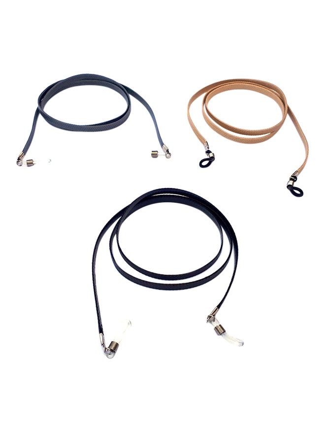 ألوان مجموعة سلاسل للنظارة الطبية مكونة من 3 قطع - Image 1