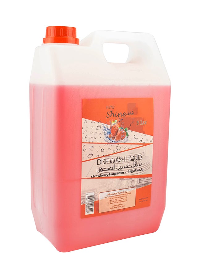 Generic New Shine Dish Wash Liquid Strawberry Fragrance 5Liters  - Image 2