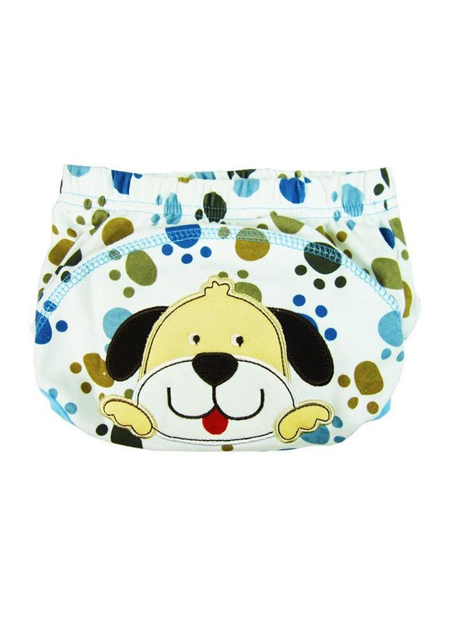 Generic Reusable Cartoon Doggie Pattern Cloth Diaper 