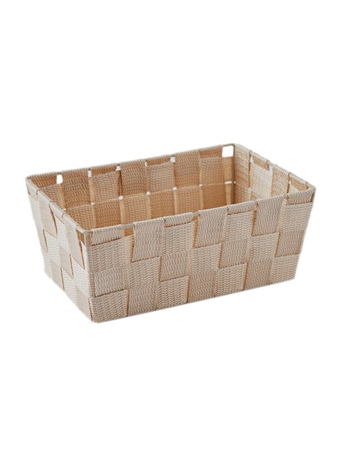 Rectangular Basket Beige 22x14.5x9cm