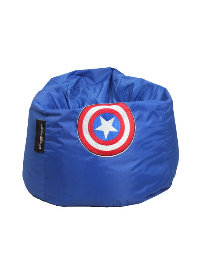 بين تو جو مقعد بين باج قياسي بطبعة شعار كابتن أمريكا أزرق 60x85سم