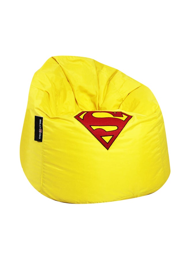 بين تو جو مقعد بين باج قياسي بتصميم سوبر مان أصفر 60x85سم