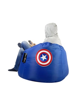 مقعد بين باج جراند بتصميم مستوحى من شخصية كابتن أمريكا أزرق 75x95سم - v1580805083/N34044197A_1