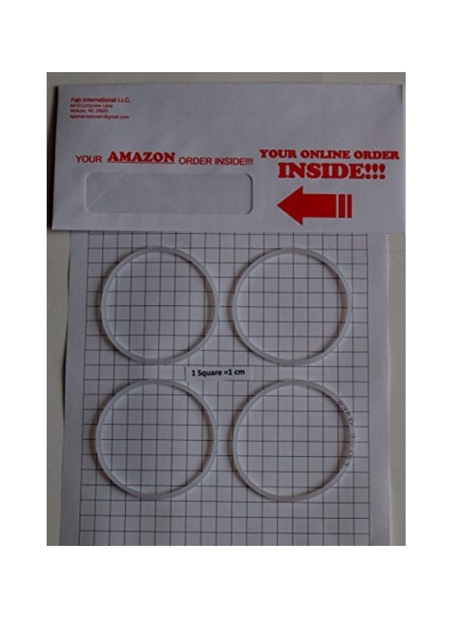 1st Choice 4-Piece Replacement Gasket White 3inch  - Image 4