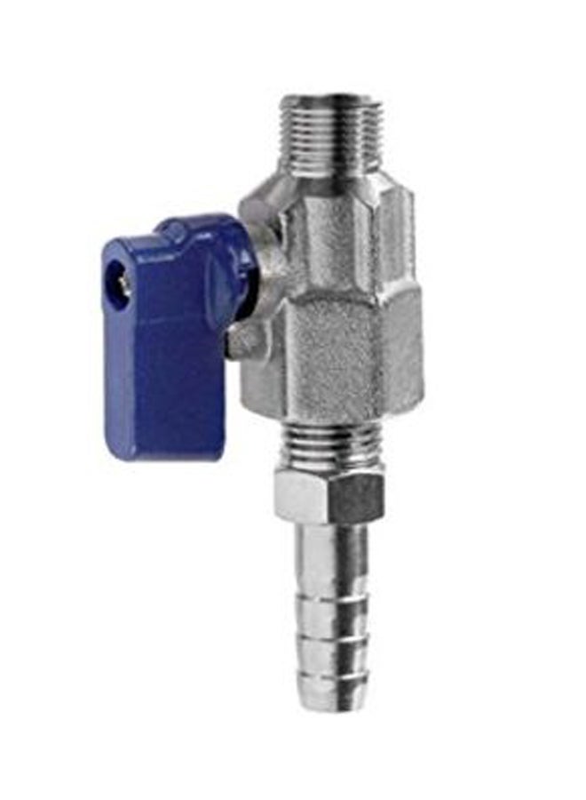 Kegco Regulator Ball Valve Silver/Blue - Image 2