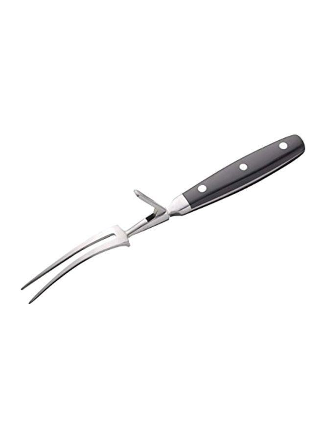 Kitchen Craft Stainless Steel Carving Fork Black/Silver - Image 1