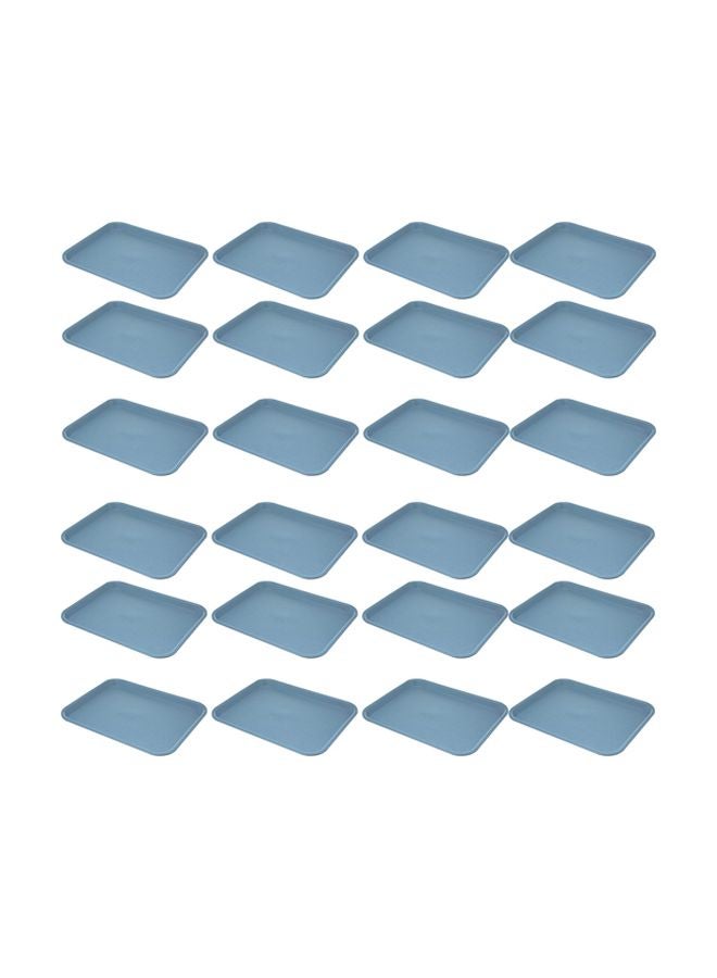 Carlisle Pack Of 24 Cafeteria Fast Food Tray Slate Blue  - Image 1