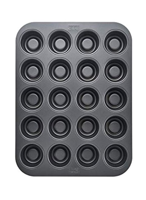 20-Cup Tea Cake Pan Black 10.6x13.8x1.2inch