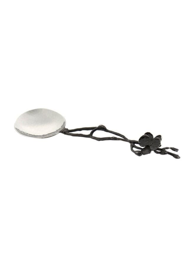 Michael Aram 2-Piece Orchid Serving Set Black/Silver 11x3x1inch  - Image 1