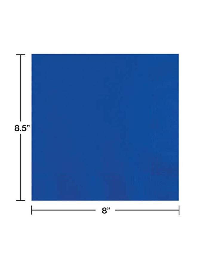 CREATIVE CONVERTING 25-Piece Paper Dinner Napkins Cobalt 8.75x8.75inch  - Image 2