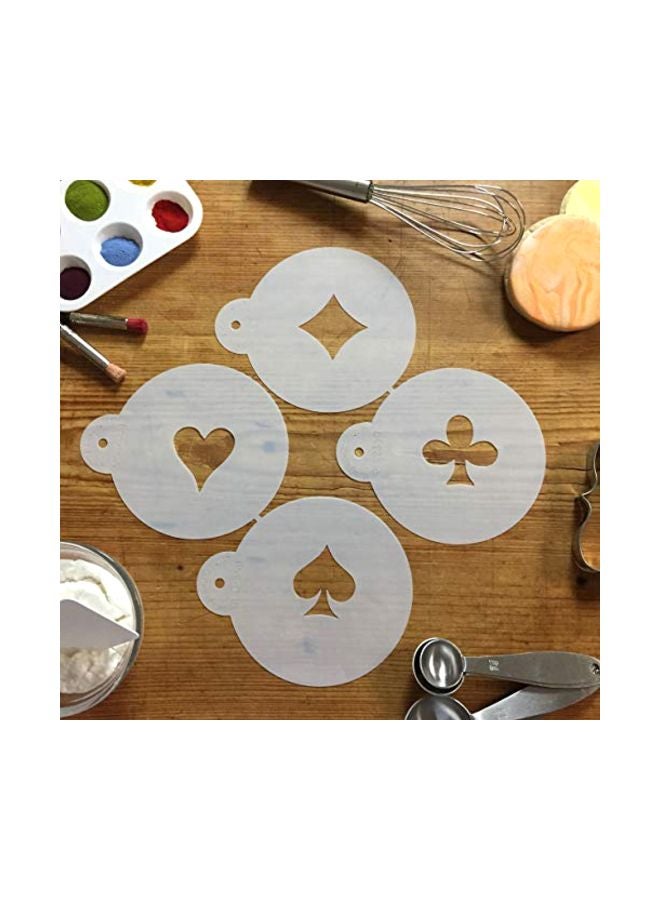 4-Piece Card Suit Cookie Stencil White - v1580806736/N34227235A_3