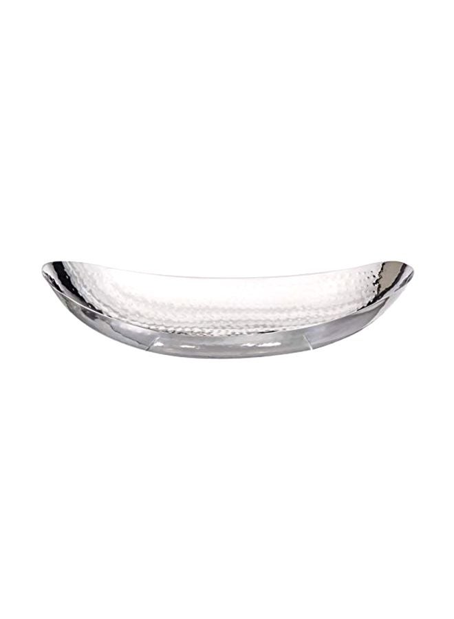 Elegance Stainless Steel Centerpiece Bowl Silver 17x8.5x3inch - Image 2