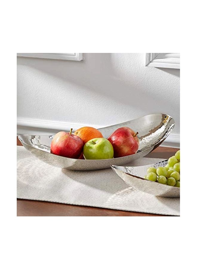 Elegance Stainless Steel Centerpiece Bowl Silver 17x8.5x3inch - Image 5