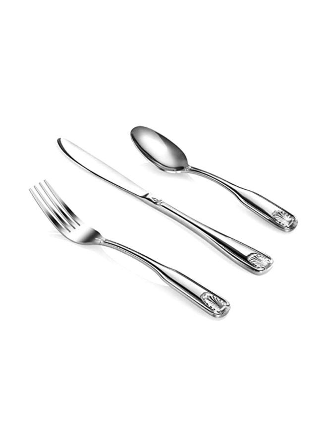 New Star Foodservice 36-Piece Stainless Steel Flatware Set Silver 1x6x7inch  - Image 2