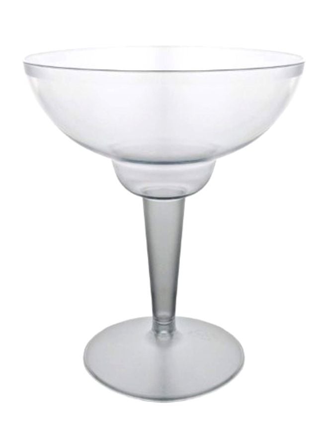 Party Essentials 120-Piece Plastic Margarita Glass Set Clear  - Image 1
