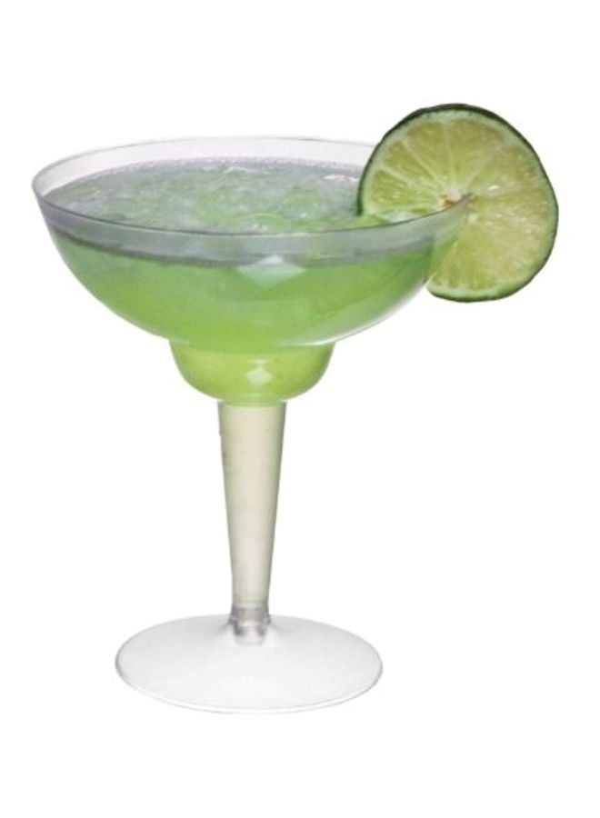Party Essentials 120-Piece Plastic Margarita Glass Set Clear  - Image 2